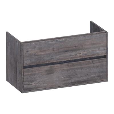 Brauer Adore - Onderkast - 100 cm - met 2 Softclose Lades Greeploos en 1 Sifon Uitsparing - Driftwood
