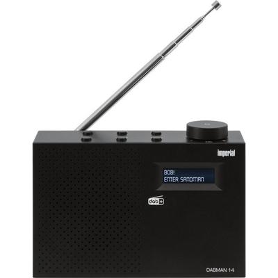 Telestar DABMAN 14 Draagbaar Digitaal Zwart Telestar DABMAN 14 Draagbaar Digitaal Zwart