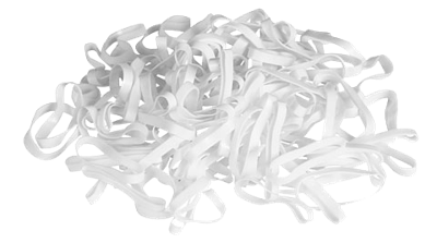 Elastiekjes Siliconen wit