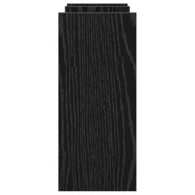 VidaXL Bureau organizer zwart eiken 34,5 x 15,5 x 35,5 cm bewerkt hout