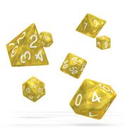 Oakie Doakie Dice RPG Set Marble - Yellow (7) - thumbnail