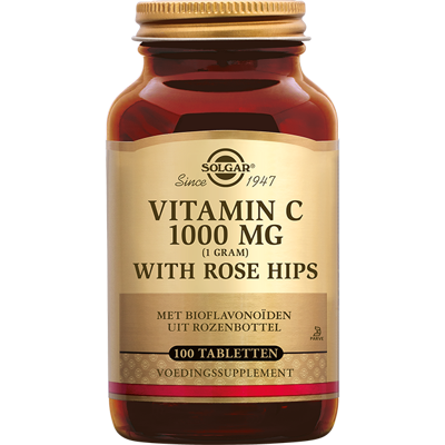 Solgar Vitamine C with Rose Hips (Rozenbottel) 1000 mg Tabletten