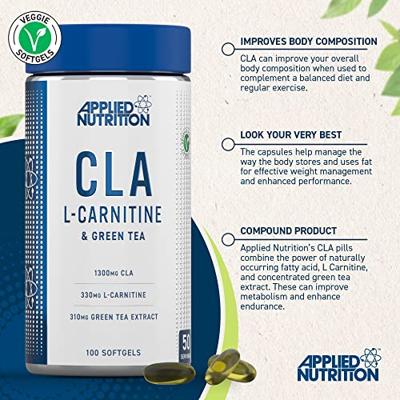 Applied Nutrition CLA, L-Carnitine & Green Tea (100 softgels) Applied Nutrition CLA, L-Carnitine & Green Tea (100 softgels)