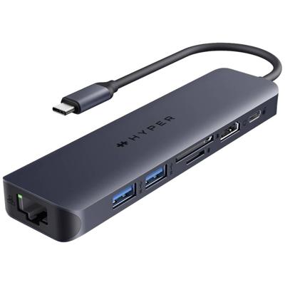 HYPER HyperDrive EcoSmart Gen.2 Hub USB-C dockingstation Geschikt voor merk (dockingstation): Universeel USB-C Power Delivery - thumbnail