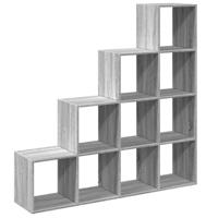 Kamerscherm / boekenkast 131,5x29x131,5 cm hout grijs sonoma - thumbnail