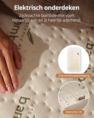 Duux Snooze Fleece Heated Underblanket 200 x 90 Elektrische deken