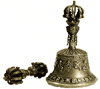 Bel & Dorje Messing Beste Kwaliteit Middelgroot - thumbnail