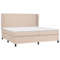 Boxspring met matras kunstleer cappuccinokleurig 180x200 cm - thumbnail