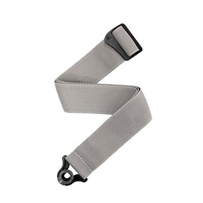 D&apos;Addario Auto Lock Polypro Guitar Strap Silver gitaarband met ingebouwde strap locks