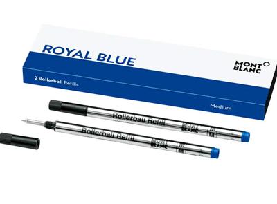 Navulling voor balpen Montblanc ROYAL BLUE Blauw (2 Stuks)