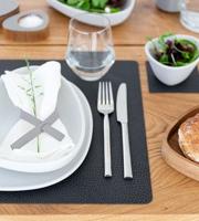 LIND DNA - Dinner Mat Square - Placemat 35x45cm Hippo Black-Anthra - thumbnail