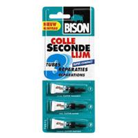 Bison 6301451 Secondelijm 3x0,8gr Bison 6301451 Secondelijm 3x0,8gr