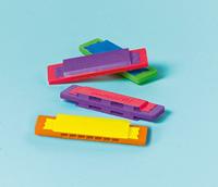 Amscan mondharmonica 8,4x2,1 cm 12 stuks - thumbnail