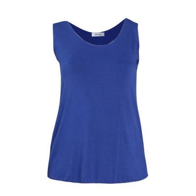 Paprika top met glitters blauw/zilver Paprika top met glitters blauw/zilver