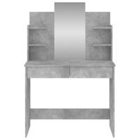 Kaptafel met spiegel 96x39x142 cm betongrijs - thumbnail