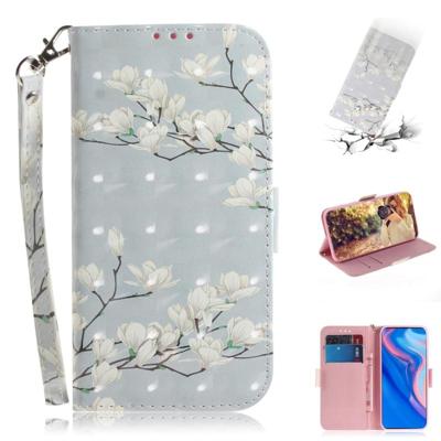 3D gekleurde tekening Magnolia patroon horizontale Flip lederen case voor Huawei P Smart Z/Y9 Prime 2019/Nova 5i met houder & kaartsleuven & portemon 3D gekleurde tekening Magnolia patroon horizontale Flip lederen case voor Huawei P Smart Z/Y9 Prime 2019/Nova 5i met houder & kaartsleuven & portemon