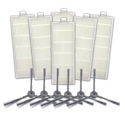 XI227 3 paar K614 zijkant borstels * 3 + 6 stuks I207 filters voor ILIFE A4 A4S A6