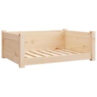VidaXL Hondenmand 75,5x55,5x28 cm massief grenenhout - thumbnail