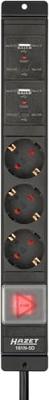 HAZET Stekkerdoos 161N-5D · L x B x H: 325 mm x 56 mm x 45 mm