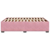 Bedframe fluweel roze 140x200 cm - thumbnail