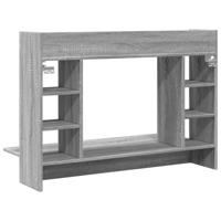 Wandbureau 105x48x75 cm bewerkt hout grijs sonoma eikenkleurig - thumbnail