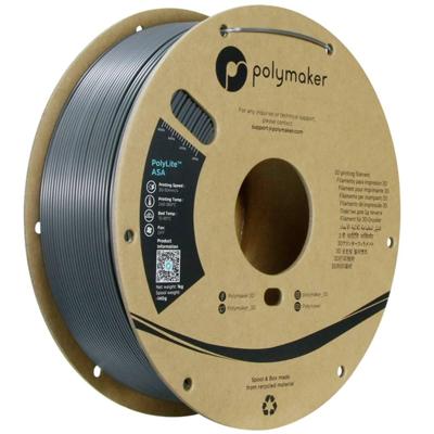 Polymaker PF01037 Dark Grey Filament ASA UV-bestendig, Weerbestendig, Hittebestendig, Slagvast 1.75 mm 1000 g Donkergrijs PolyLite™ 1 stuk(s) Polymaker PF01037 Dark Grey Filament ASA UV-bestendig, Weerbestendig, Hittebestendig, Slagvast 1.75 mm 1000 g Donkergrijs PolyLite™ 1 stuk(s)