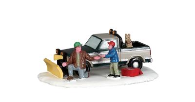 Kerstfiguur Snow plow set-up LEMAX - Lemax
