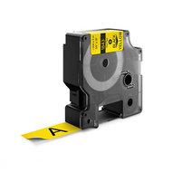 Huismerk DYMO Rhino 18431/S0718440 Labeltape 9mm Zwart op Geel Huismerk DYMO Rhino 18431/S0718440 Labeltape 9mm Zwart op Geel