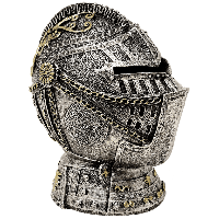 Spaarpot Ridderhelm Handgeschilderd (13 cm) - thumbnail