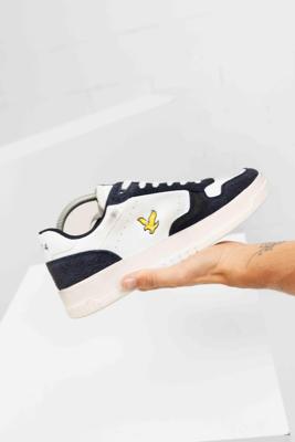 Lyle & Scott Culross HRS Sneakers Heren Wit/Donkerblauw - Maat 40 - Kleur: DonkerblauwWit | Soccerfanshop