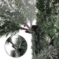 VidaXL Kunstmatige inklapbare kerstboom groen en wit 240 cm - thumbnail