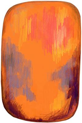 Moooi Carpets - Scribble Yellow - 200x300 cm Rond Vloerkleed