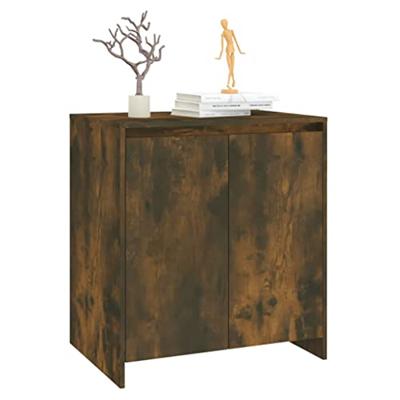Dressoir 70x41x75 cm bewerkt hout gerookt eikenkleurig