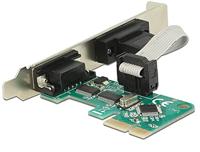 Delock 89918 PCI Express kaart PCIe Incl. Low-Profile slotplaat - thumbnail