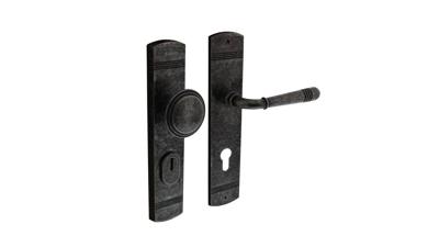 Intersteel voordeurbeslag Helena PC72mm met kerntrekbeveiliging - oud grijs Intersteel voordeurbeslag Helena PC72mm met kerntrekbeveiliging - oud grijs