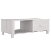 Salontafel HAMAR 100x55x35 cm massief grenenhout wit - thumbnail