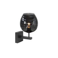 Highlight WandlampFantasy zwart met glas - W3048.01 + G2040.19 - thumbnail