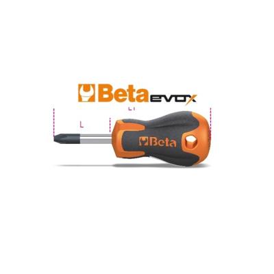 Beta 1209EN/PZ 2 Evox schroevendraaiers voor Pozidriv®-Supadriv® kruiskop schroeven | korte uitvoering - 012091106 012091106