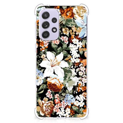Case voor Samsung Galaxy A33 Dark Flowers Case voor Samsung Galaxy A33 Dark Flowers