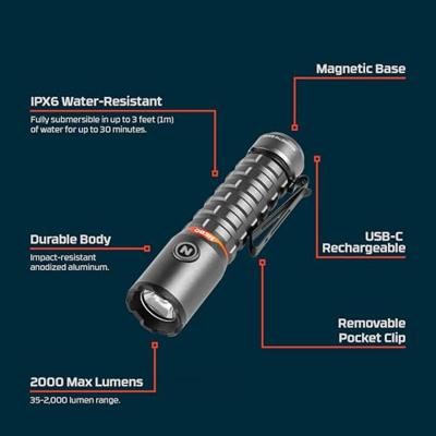 Nebo Torchy 2k USB-C Zaklamp