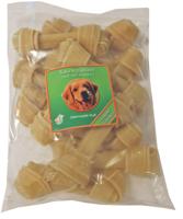 Buffelhuidbot Geknoopt voor honden (13 cm) 20 stuks - thumbnail