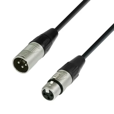 Adam Hall 4 STAR DMF 1000 XLR Verbindingskabel [1x XLR-stekker 3-polig - 1x XLR-bus 3-polig] 10 m Zwart