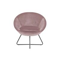 Fauteuil Forli - fluweel - roze - thumbnail