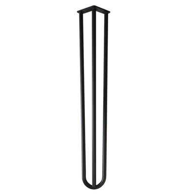 Stalen hairpin zwart hairpin ø 1,6 cm en hoogte 71 cm