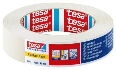 tesa STANDARD 04348-00016-03 Maskeertape tesakrepp Beige (l x b) 50 m x 25 mm 1 stuk(s)