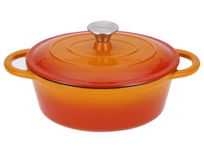 SILVERCREST Gietijzeren pan 25 cm 3 L (Sinaasappel)