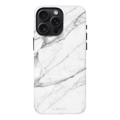 Lunso iPhone 15 Pro Max Back cover hoesje Magsafe - Marble Vana
