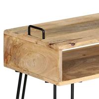 Wandtafel 115x35x76 cm massief mangohout - thumbnail