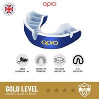Opro 790018 Gold Ultra Fit Jaws Mouthguard - Black-Red - SR - thumbnail