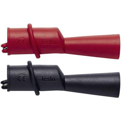 testo 0590 0009 Krokodillenklemmenset Schroeven CAT III 1000 V, CAT IV 600 V Zwart, Rood testo 0590 0009 Krokodillenklemmenset Schroeven CAT III 1000 V, CAT IV 600 V Zwart, Rood